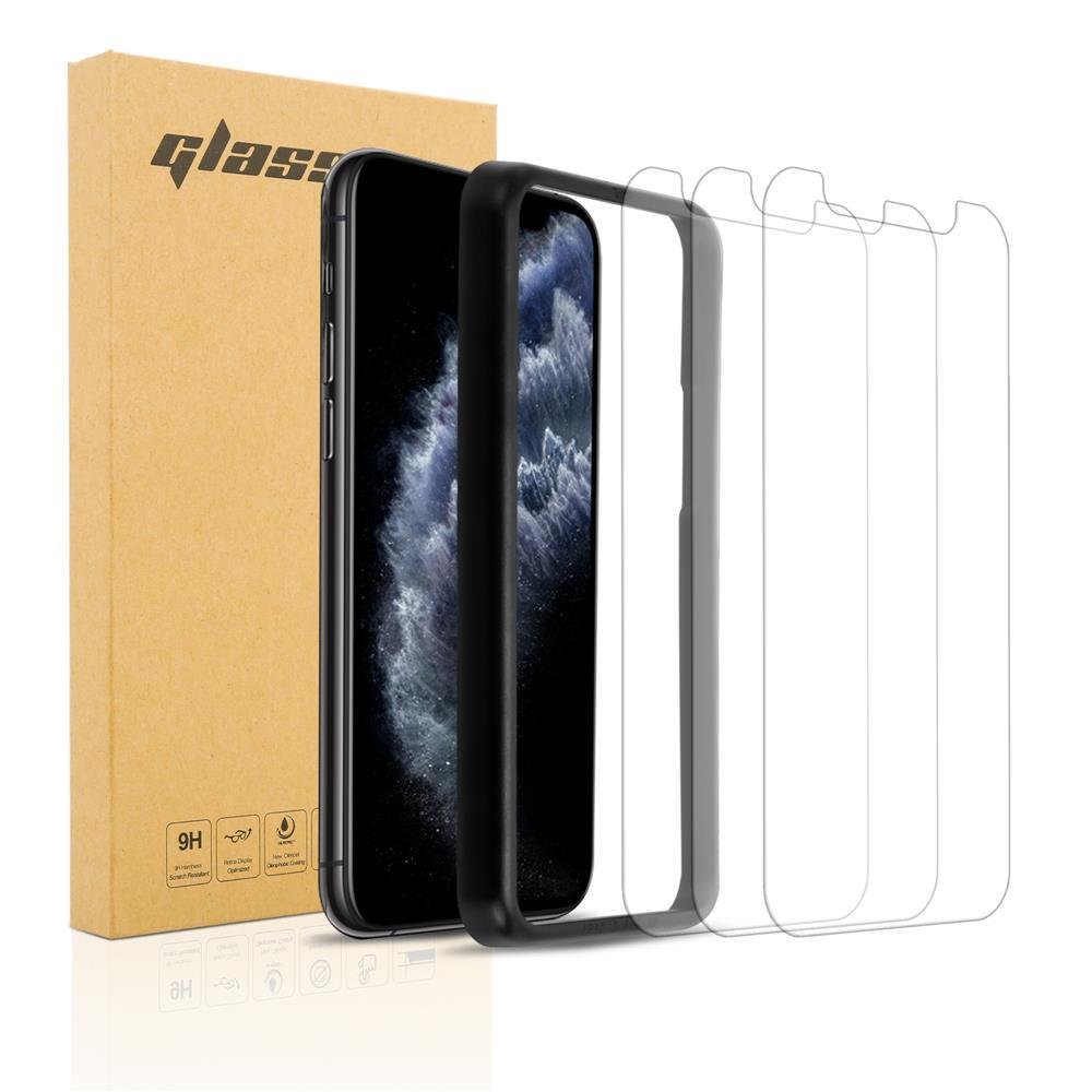 3x Szkło Hartowane Do Apple iPhone 11 PRO MAX Folia ochronny pancerna w PRZEZROCZYSTY Tempered Glass Cadorabo