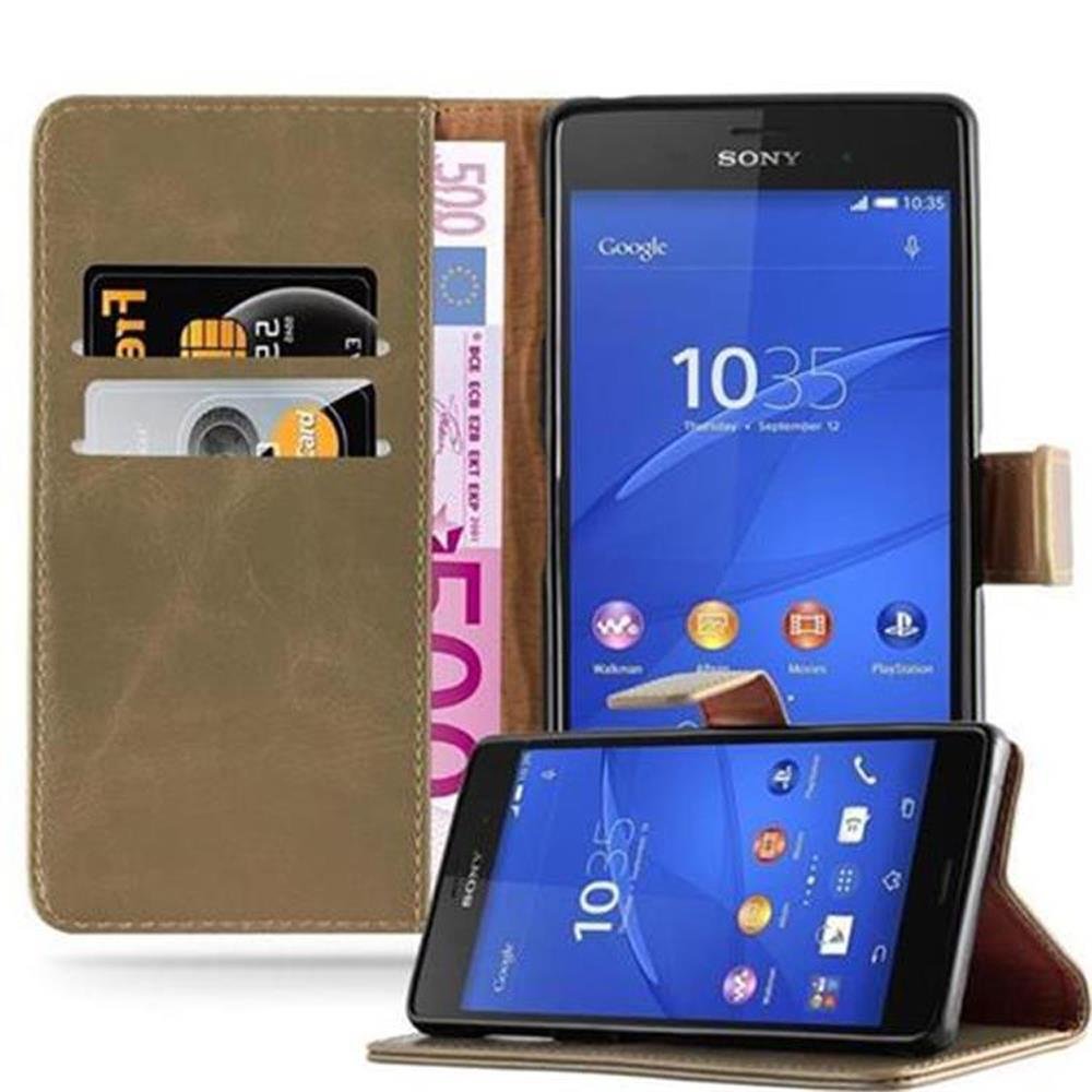 Luxury cador Abo Book Style etui do Sony Xperia Z3 Case Cover pokrowiec ochronny etui z funkcją stojaka i kieszeń na kartę, Sony Xperia Z3