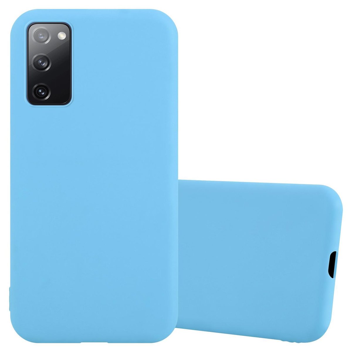 Pokrowiec Do Samsung Galaxy S20 FE Etui w CANDY NIEBIESKI TPU Silikon Obudowa Case Cover Ochronny Plecki Cadorabo
