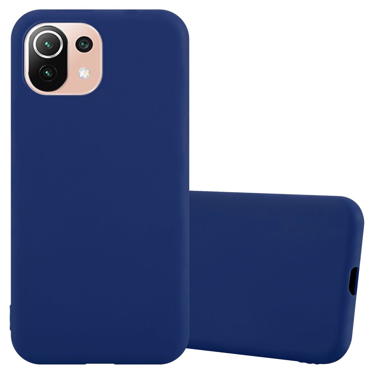 Pokrowiec Do Xiaomi Mi 11 LITE (4G / 5G) / 11 LITE NE Etui w CANDY CIEMNY NIEBIESKI TPU Silikon Obudowa Case Cover Ochronny Plecki Cadorabo