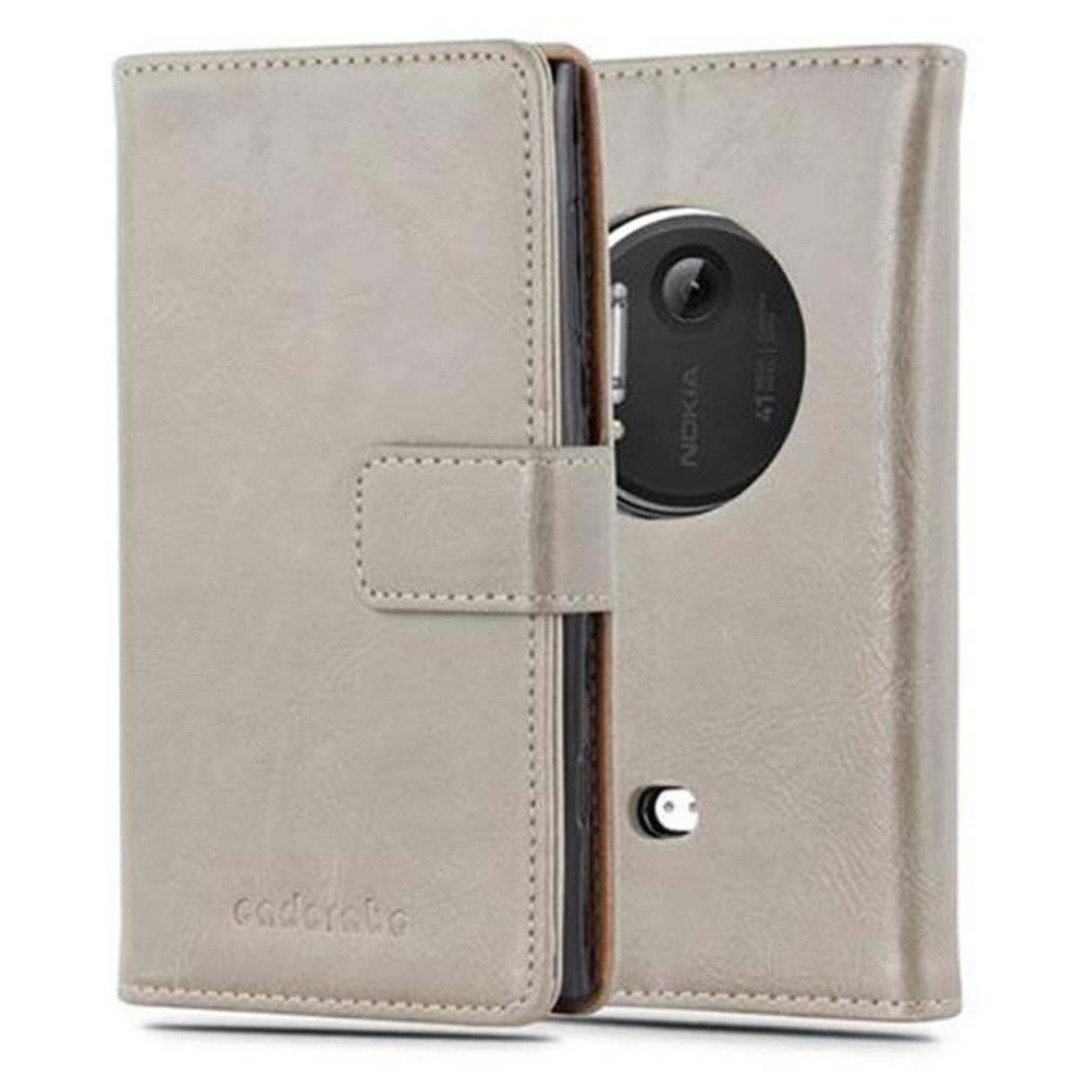 Luxury cador Abo Book Style etui do Nokia Lumia 1020 Case Cover pokrowiec ochronny etui z funkcją stojaka i kieszeń na kartę