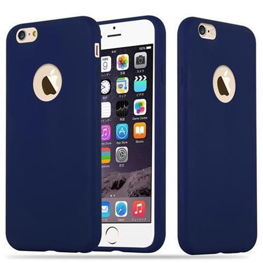 Pokrowiec Do Apple iPhone 6 PLUS / 6S PLUS Etui w CANDY CIEMNY NIEBIESKI TPU Silikon Obudowa Case Cover Ochronny Plecki Cadorabo