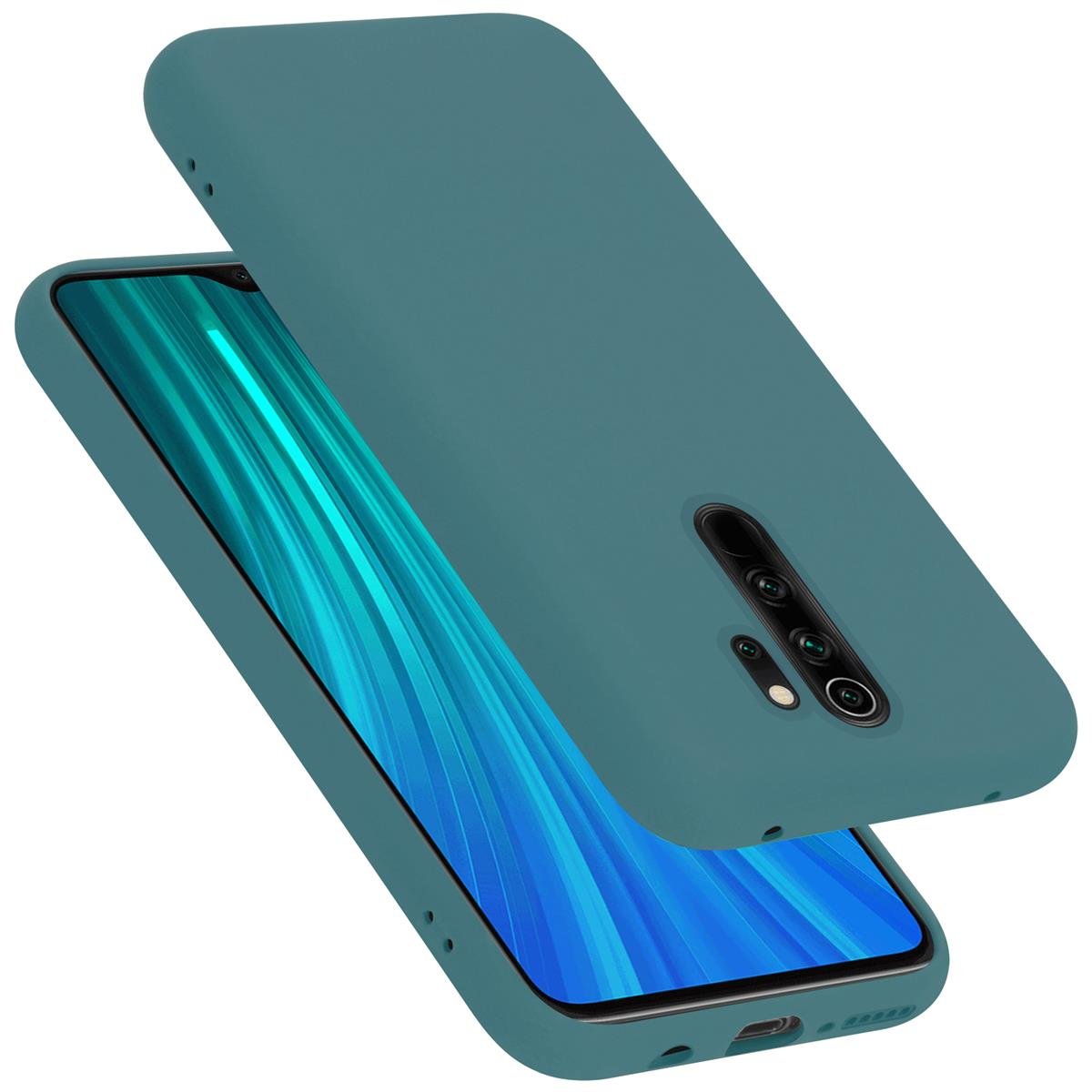 Pokrowiec Do Xiaomi RedMi NOTE 8 PRO Etui w LIQUID ZIELONY TPU Silikon Case Cover Obudowa Ochronny Cadorabo
