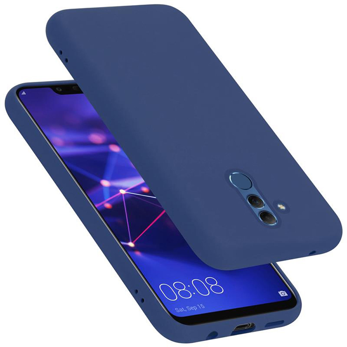 Pokrowiec Do Huawei MATE 20 LITE Etui w LIQUID NIEBIESKI TPU Silikon Case Cover Obudowa Ochronny Cadorabo