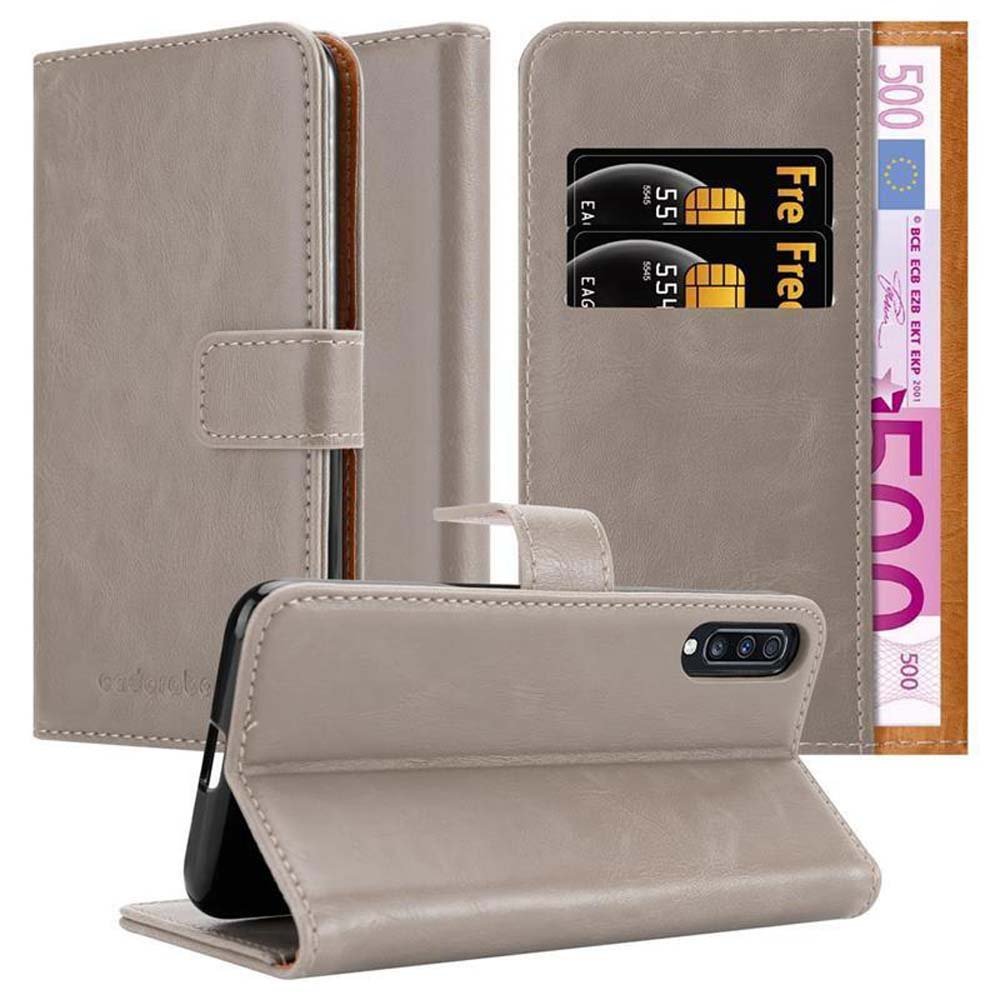 Etui Do Samsung Galaxy A70 / A70s w Pokrowiec CAPPUCCINO BRĄZOWE Magnet Obudowa Ochronny Case Cover Cadorabo
