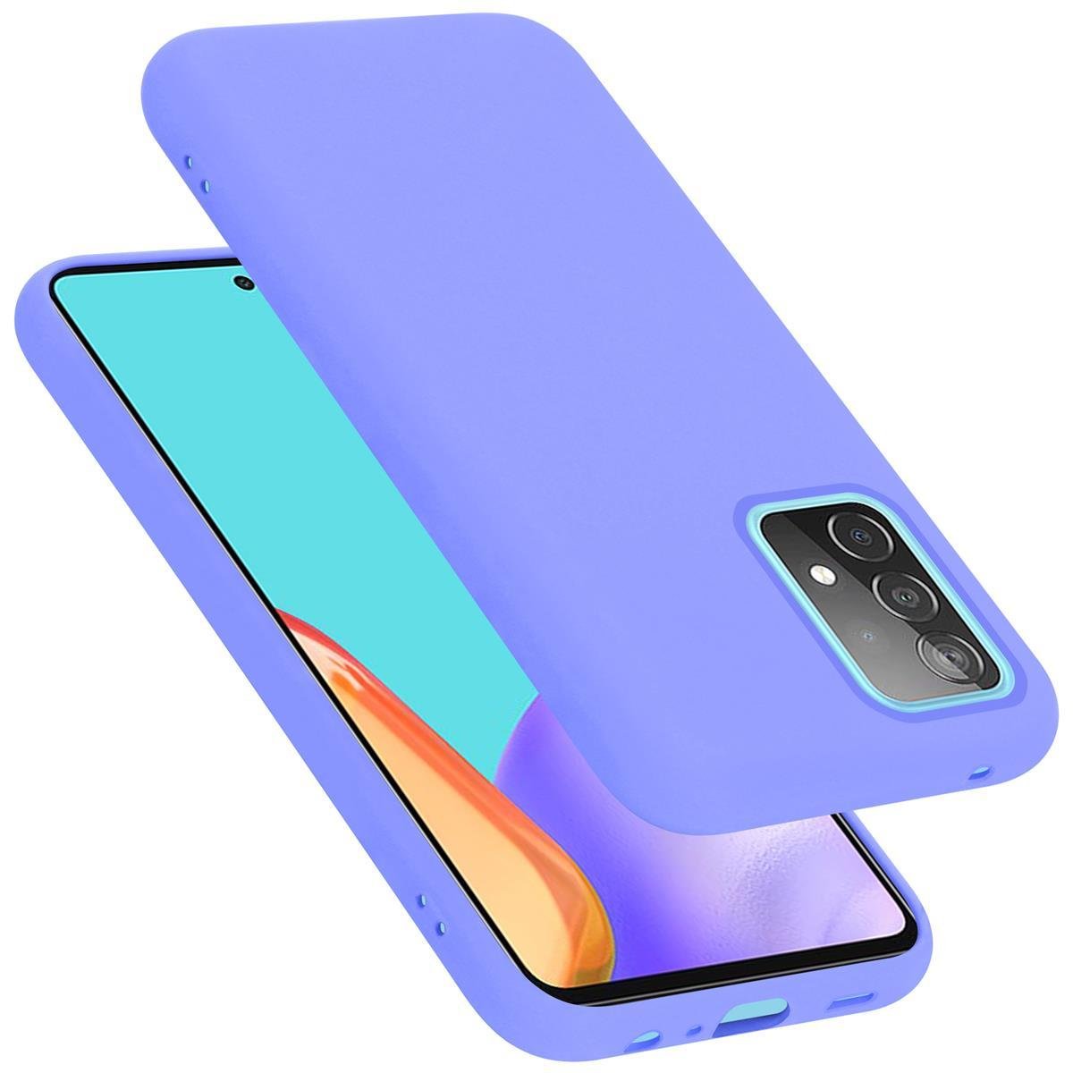 Pokrowiec Do Samsung Galaxy A52 (4G / 5G) / A52s Etui w LIQUID JASNY FIOLET TPU Silikon Case Cover Obudowa Ochronny Cadorabo