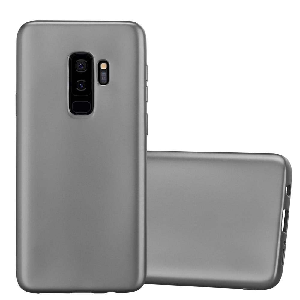 Pokrowiec Do Samsung Galaxy S9 PLUS w METALLIC SZARY Etui TPU Silikon Obudowa Ochronny Case Cover Cadorabo
