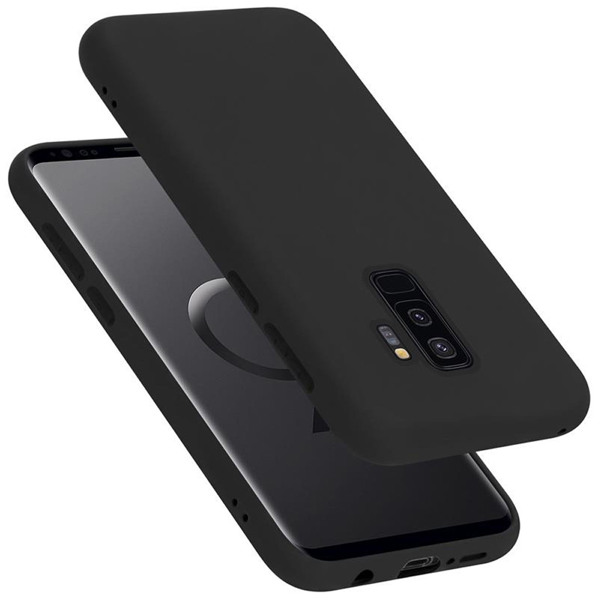 Pokrowiec Do Samsung Galaxy S9 PLUS Etui w LIQUID CZARNY TPU Silikon Case Cover Obudowa Ochronny Cadorabo