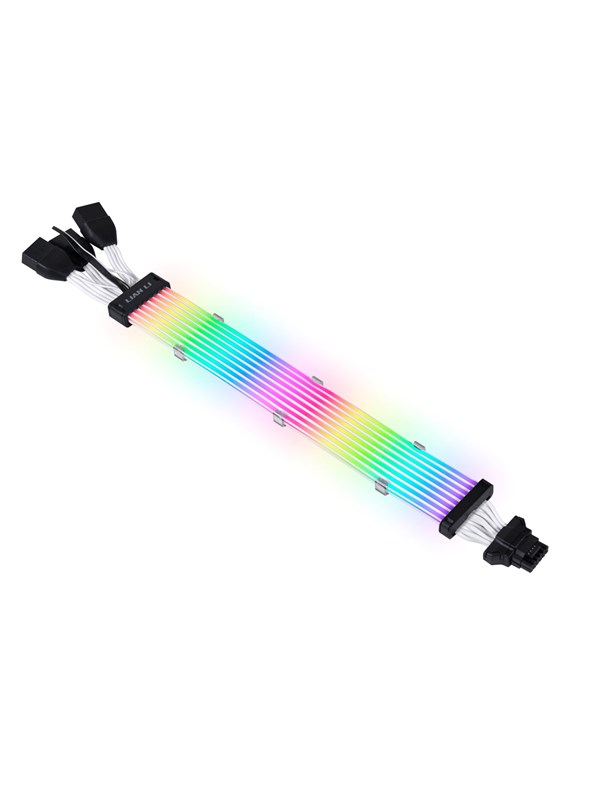 Lian Li Strimer Plus V2 168-8 - 16-pins 12VHPWR to 3x8-pins ARGB cable