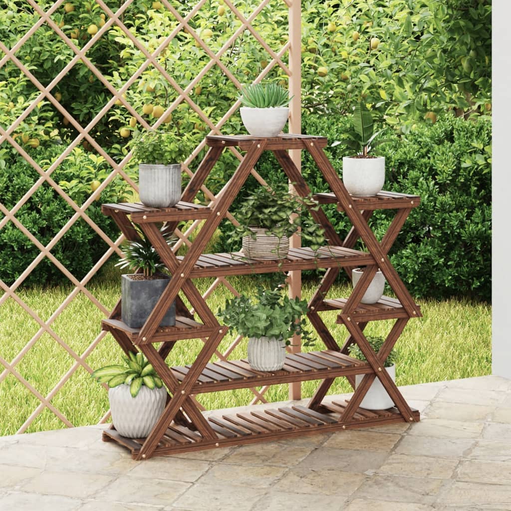 vidaXL Kwietnik, 110x25x105 cm, lite drewno jod³owe