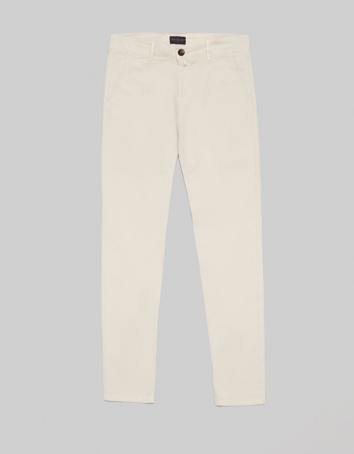 spodnie menfi biały slim fit