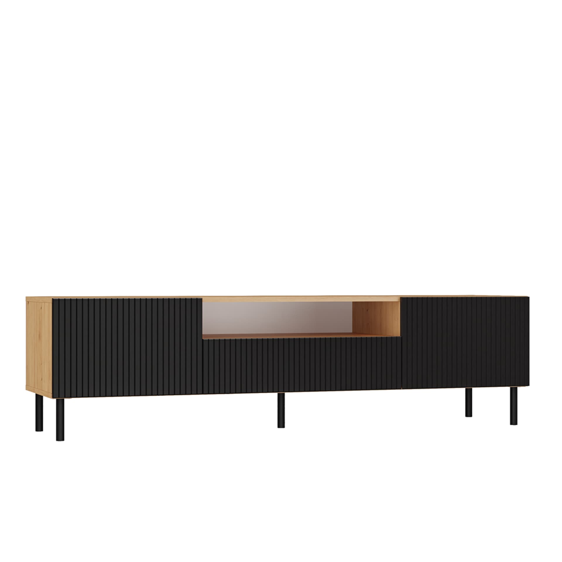 SZAFKA RTV 160 KAMA SLIM ARTISAN/CZERŃ
