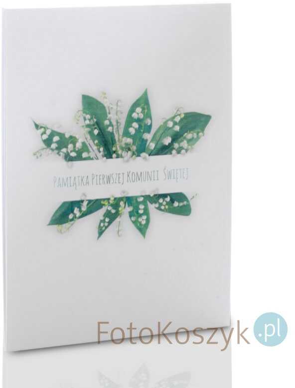 Album TS 15x23 komunijny konwalia (5 białych kart)