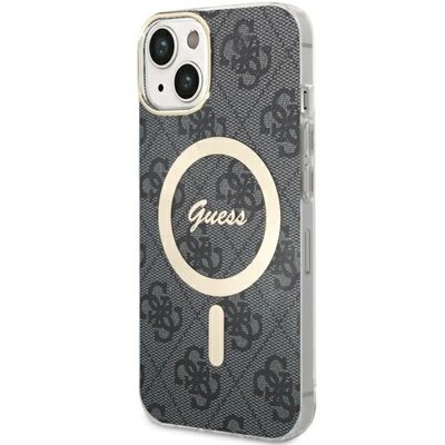 Etui GUESS 4G MagSafe do Apple iPhone 14 Czarny