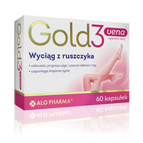 Gold3Vena Wyciąg z ruszczyka, 60 kapsułek