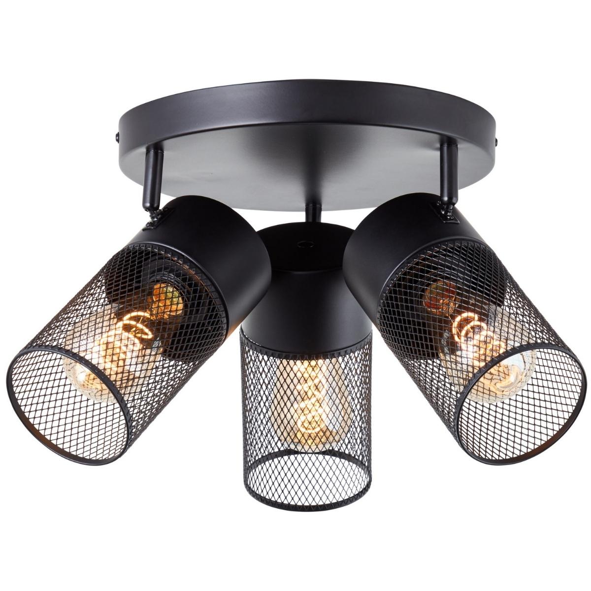 Sufitowa lampa Kamolo 99725/76 Brilliant siatka druciana czarna