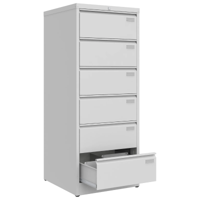 Szafka na koperty B5 SZK 318/6 LX BW z blokadą wysuwu szuflady