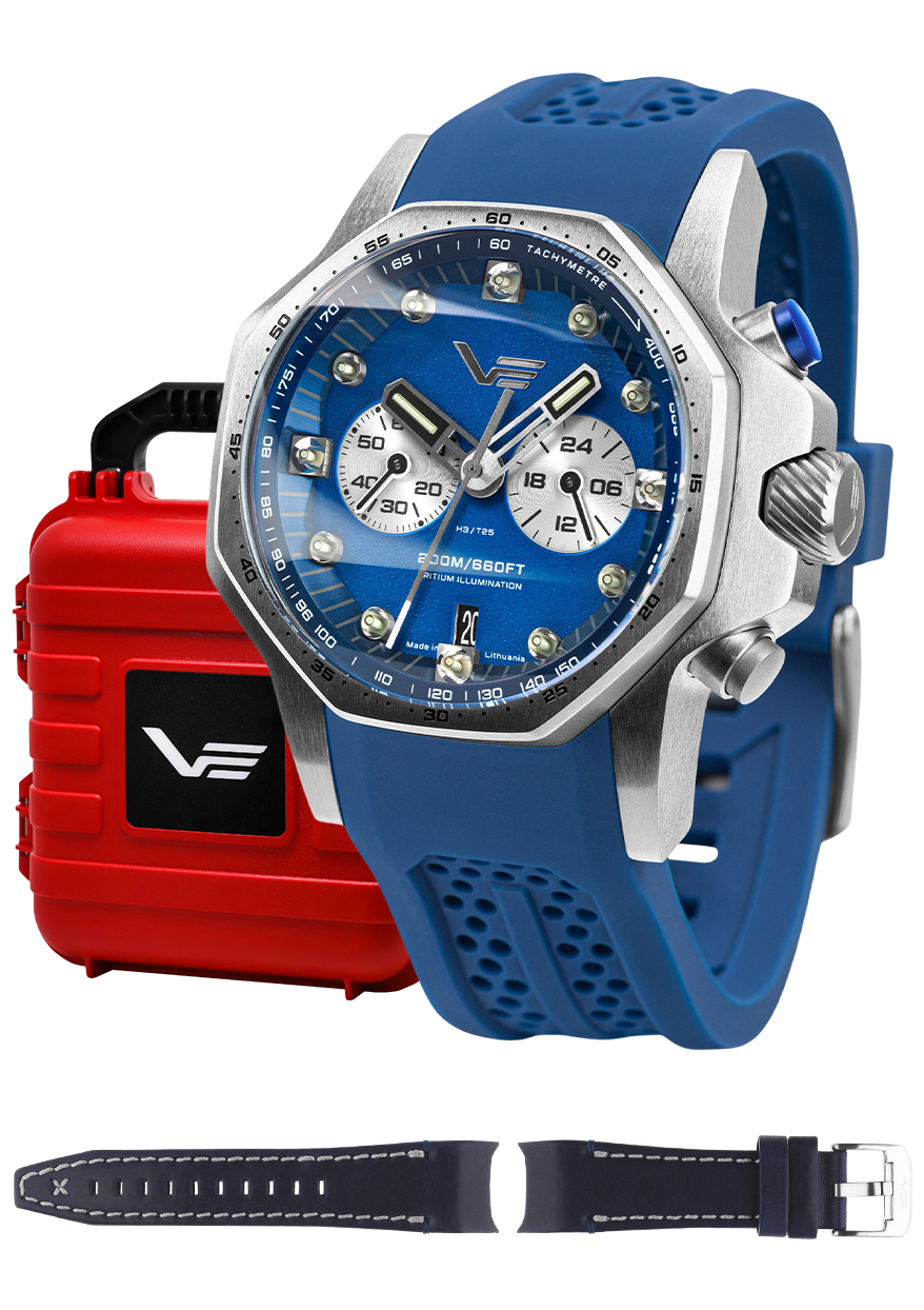 Zegarek Vostok Europe VK64-640A700S Atomic Age Sakharov Line Quartz Chrono