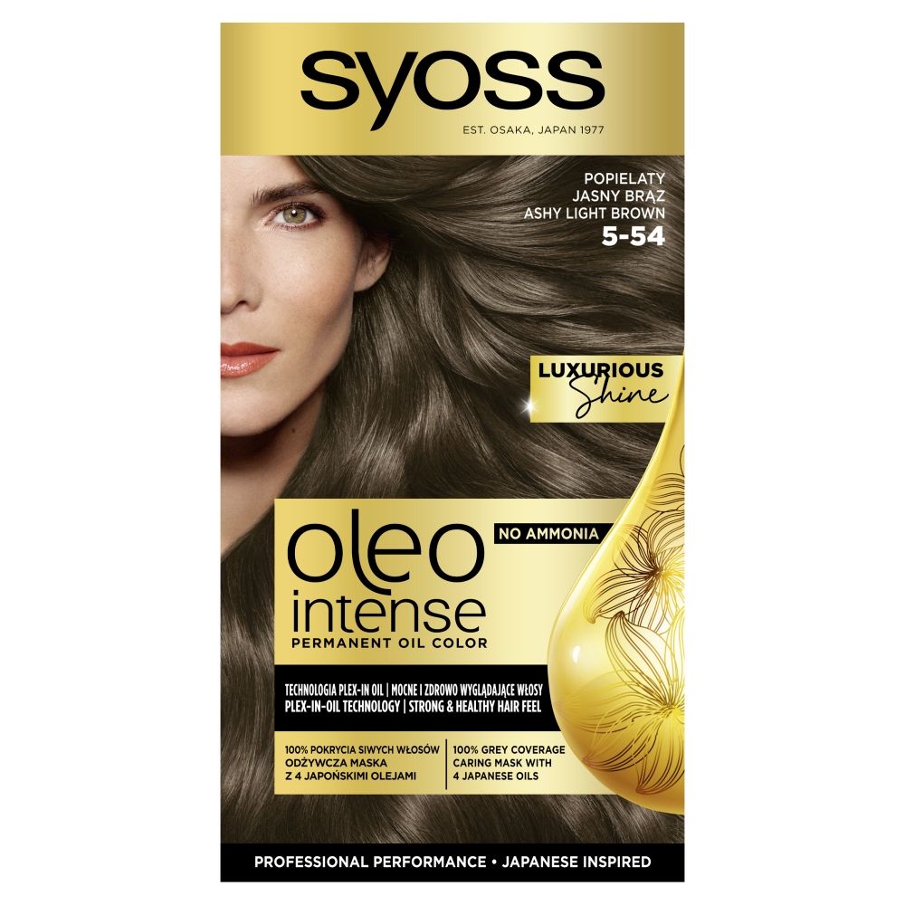 Syoss oleo Farba do włosów 5-54 Ashy Light Brown