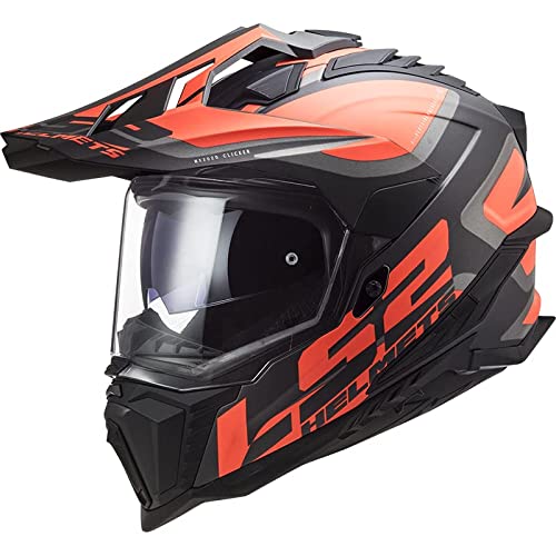 LS2, kask crossowy Explorer Alter czarny pomarańczowy 06, XXL