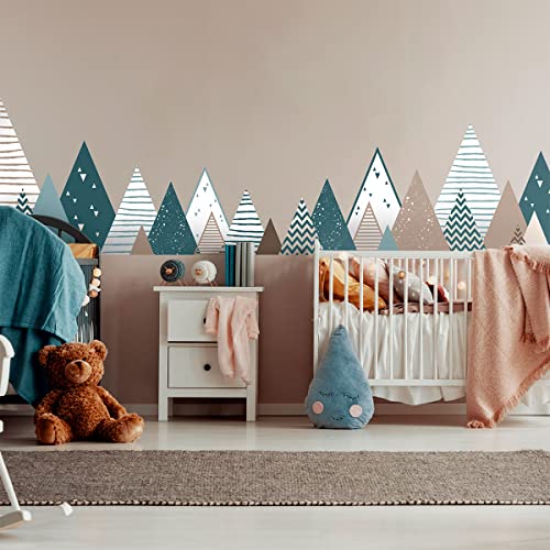 Naklejki ścienne dla dzieci - Dekoracja pokoju dziecięcego - Naklejki ścienne dla dzieci - Skandynawska naklejka ścienna - Ogromna skandynawska naklejka ścienna Touka - H60 x L100 cm