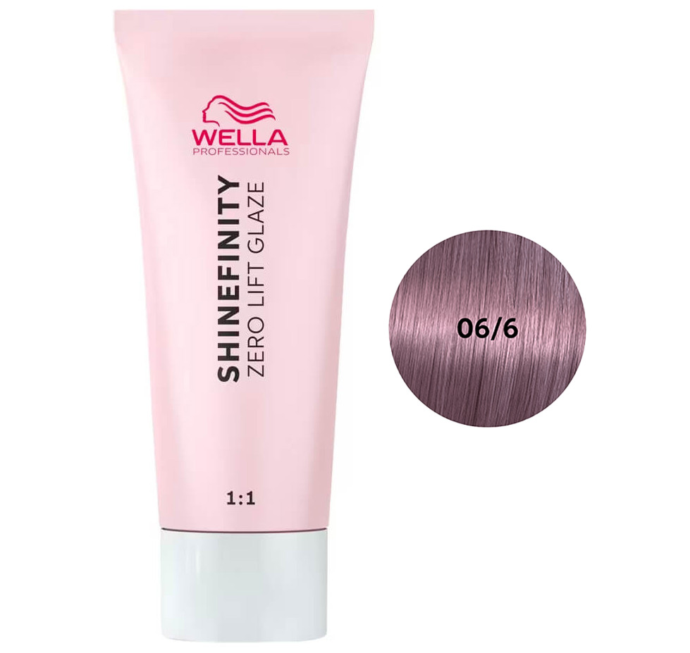 Wella Shinefinity Zero Lift Glaze, farba półtrwała do włosów, 06/6 violet, 60ml