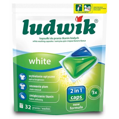 Ludwik kapsułki do prania tkanin białych 32szt