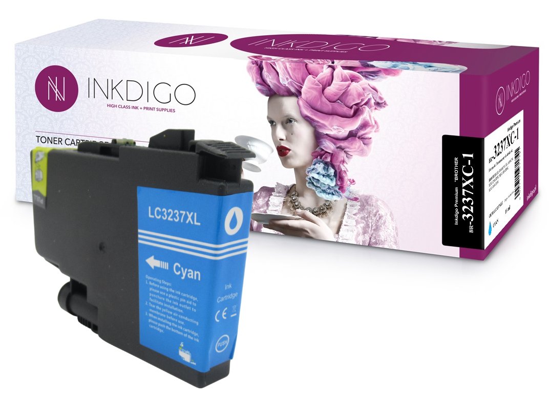 Tusz do Brother MFC J5945DW MFC J6945DW MFC J6947DW Cyan zgodny z LC3237C