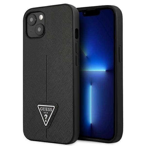 Guess GUHCP14MPSATLK iPhone 14 Plus 6,7` czarny/black hardcase SaffianoTriangle Logo