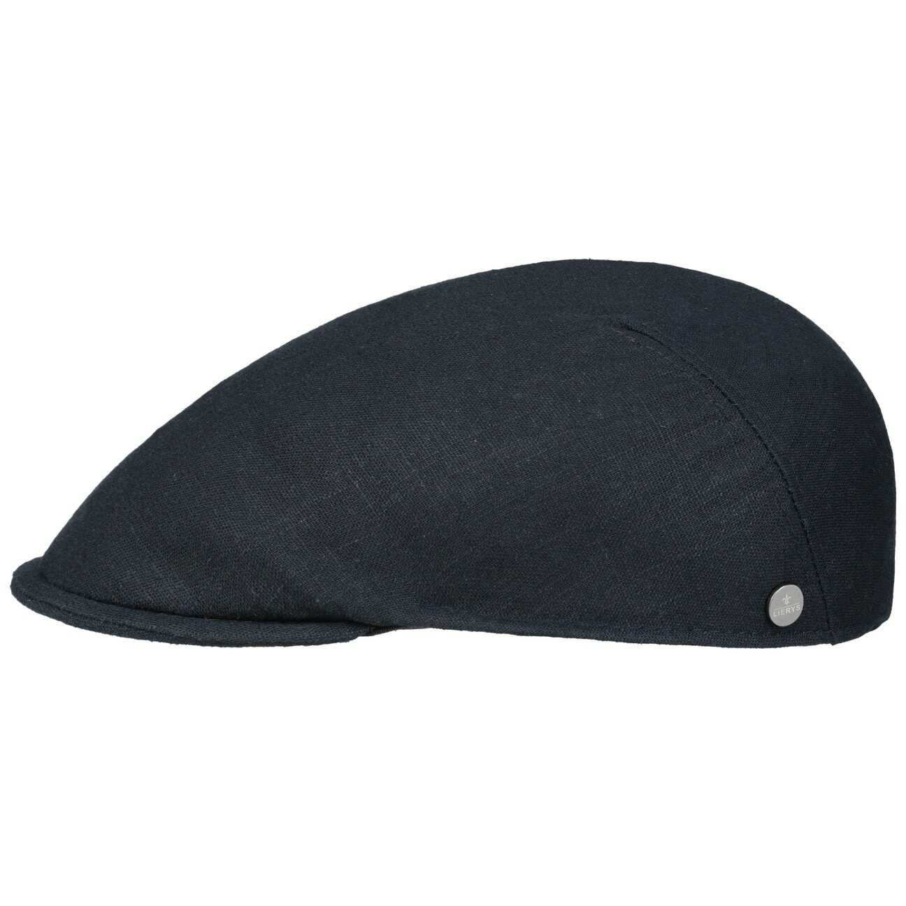 Kaszkiet Lniany Uni by Lierys, ciemnoniebieski, XL (60-61 cm)