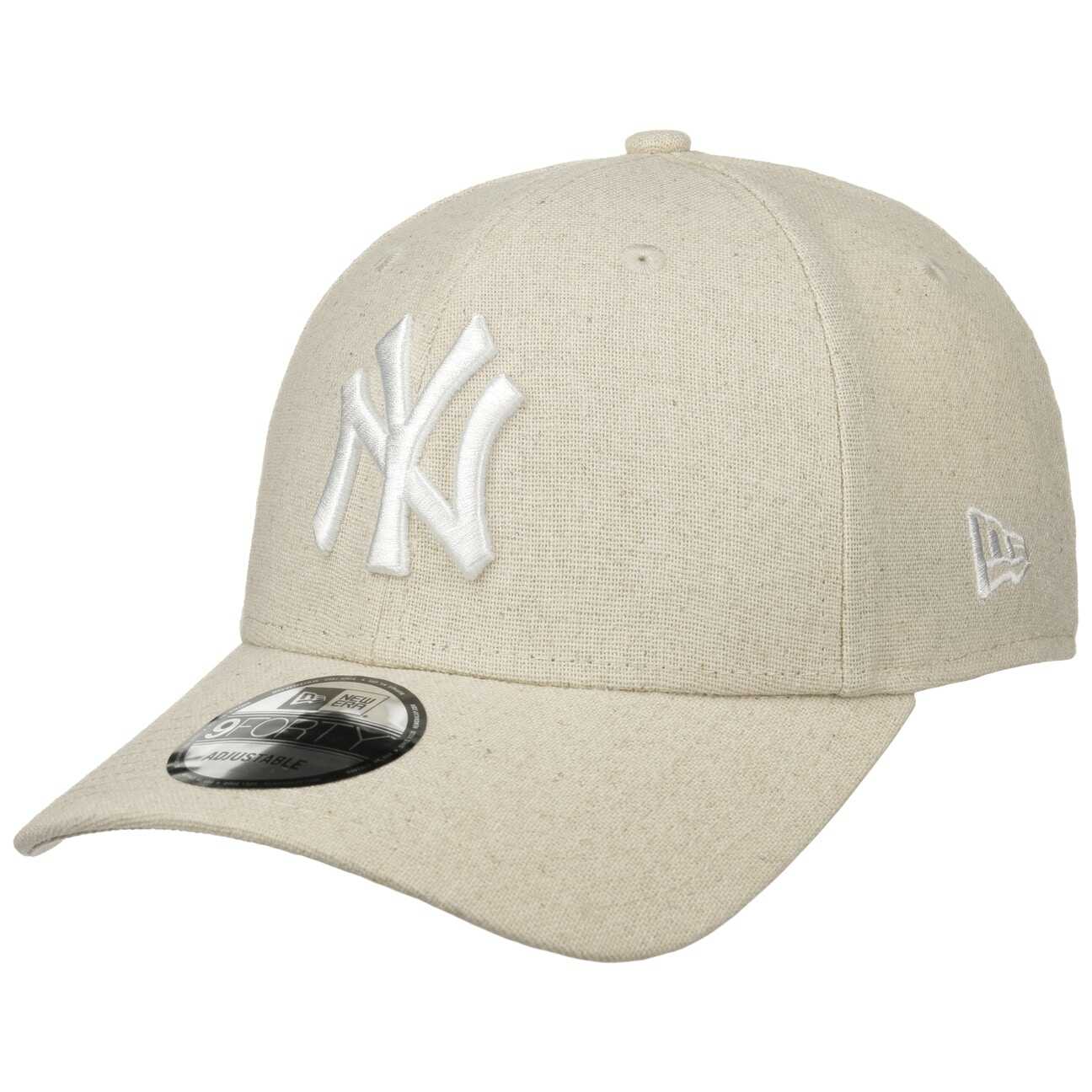 Czapka 9Forty Linen NY Yankees by New Era, beżowy, One Size