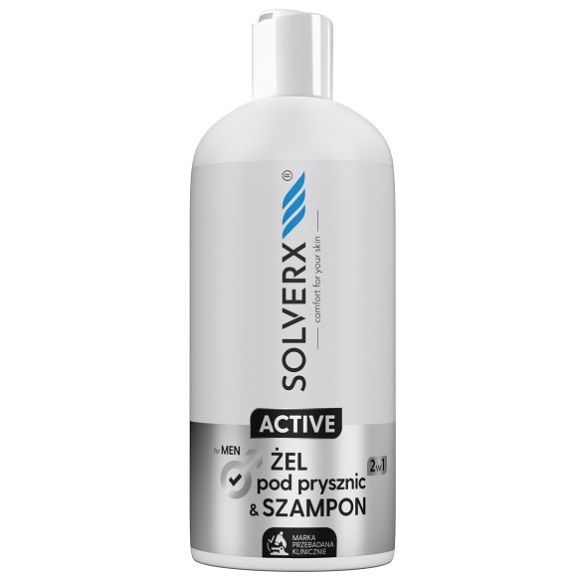 SOLVERX_Active żel pod prysznic i szampon dla mężczyzn 400ml