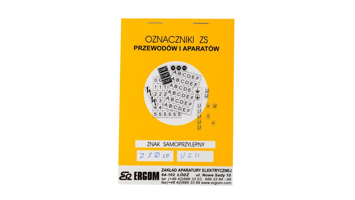 Ergom Znaki samoprzylepne ZS D10/UZK E04ZP-02030400100