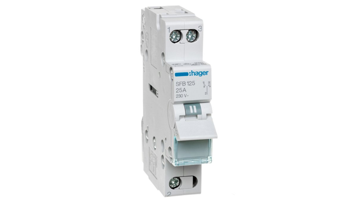 Hager Modułowy przełącznik instalacyjny SFB125 25A 1P SFB125