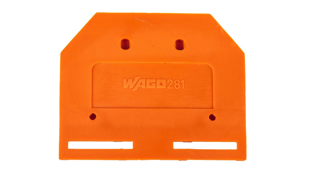 Wago Ścianka końcowa pomarańczowa 281-302 25szt. 281-302