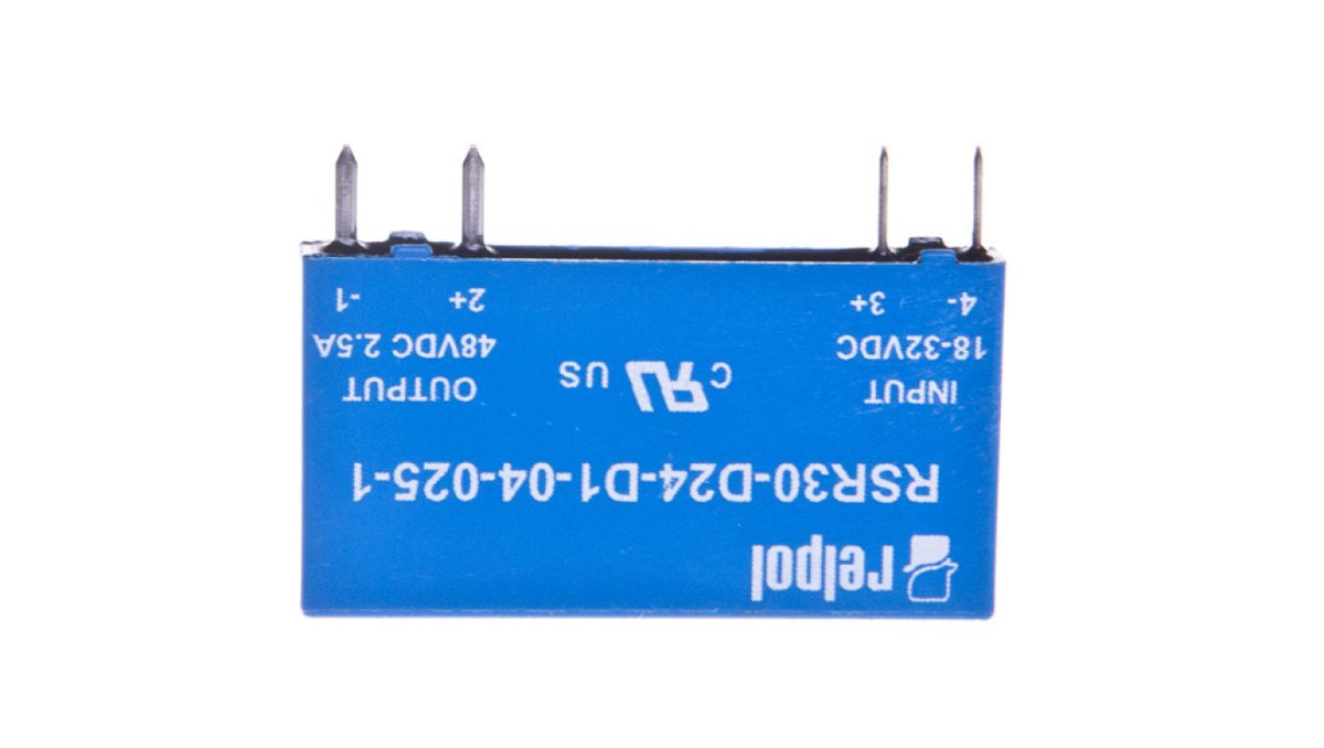 Relpol Przekaźnik półprzewodnikowy 1P 24VDC/1A Ustre= 18-32V DC RSR30-D24-D1-04-025-1 2611993