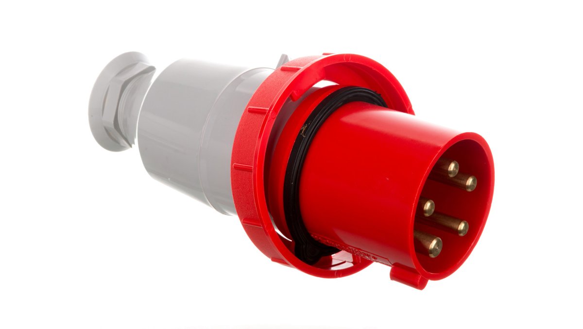 Tarel Wtyczka izolacyjna przenośna 5P 63A 400V czerwona IP67 3666-337 3666-337