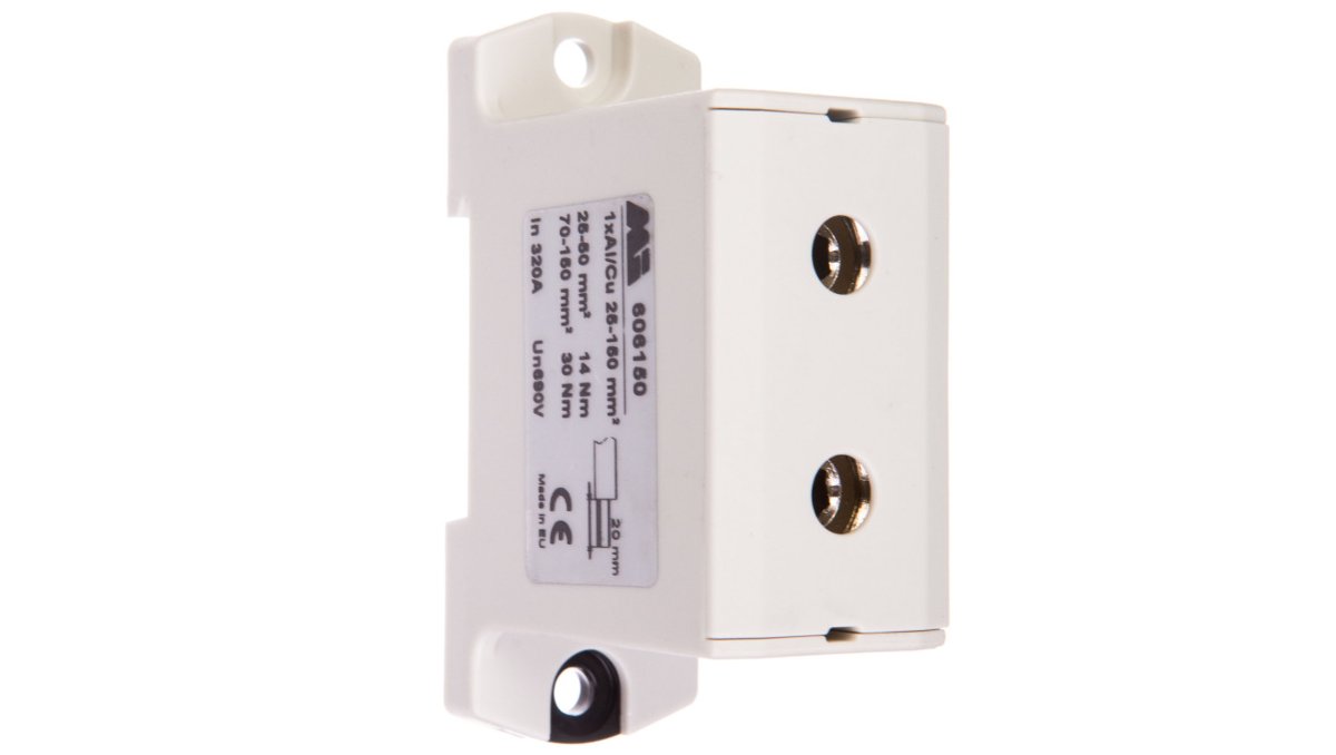 Geberit em group szynowa 1-torowa 25-150mm2 szara EURO OTL 150 1xAl/Cu 606150 606150