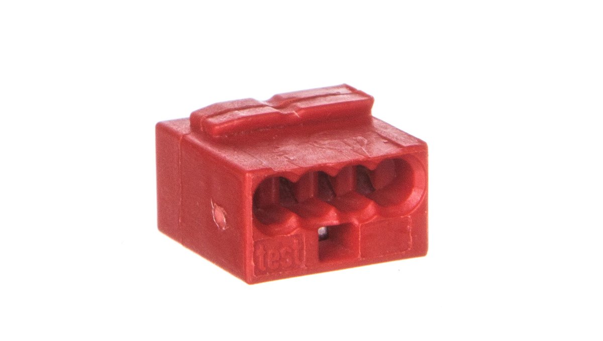 Wago verb. dosenklemme 4 X 0,6  0,8 MM Czerwony 243  804 (100 sztuk) 4017332299961