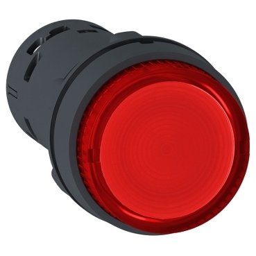 SCHNEIDER Przycisk-wystający-czerwony-samopowrotny-bez-oznaczenia-LED-24V XB7NW34B1