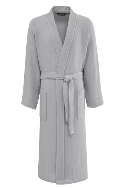 Unisex szlafrok waflowy PIQUE Jasnoszary XL