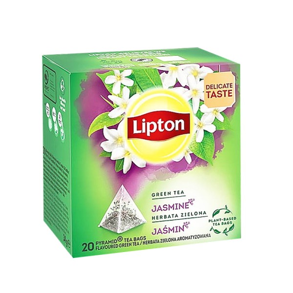 Green Lipton Tea herbata zielona Jaśmin 20 piramidek 34g