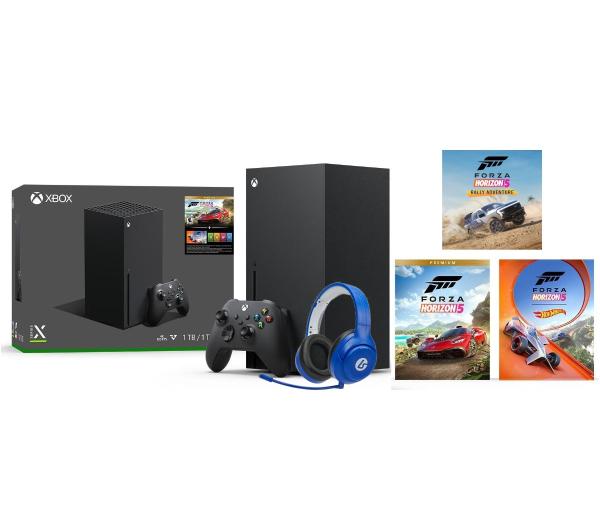 Xbox Series X z napędem - 1TB + Forza Horizon 5 Bundle + słuchawki LucidSound LS15X (niebieski)