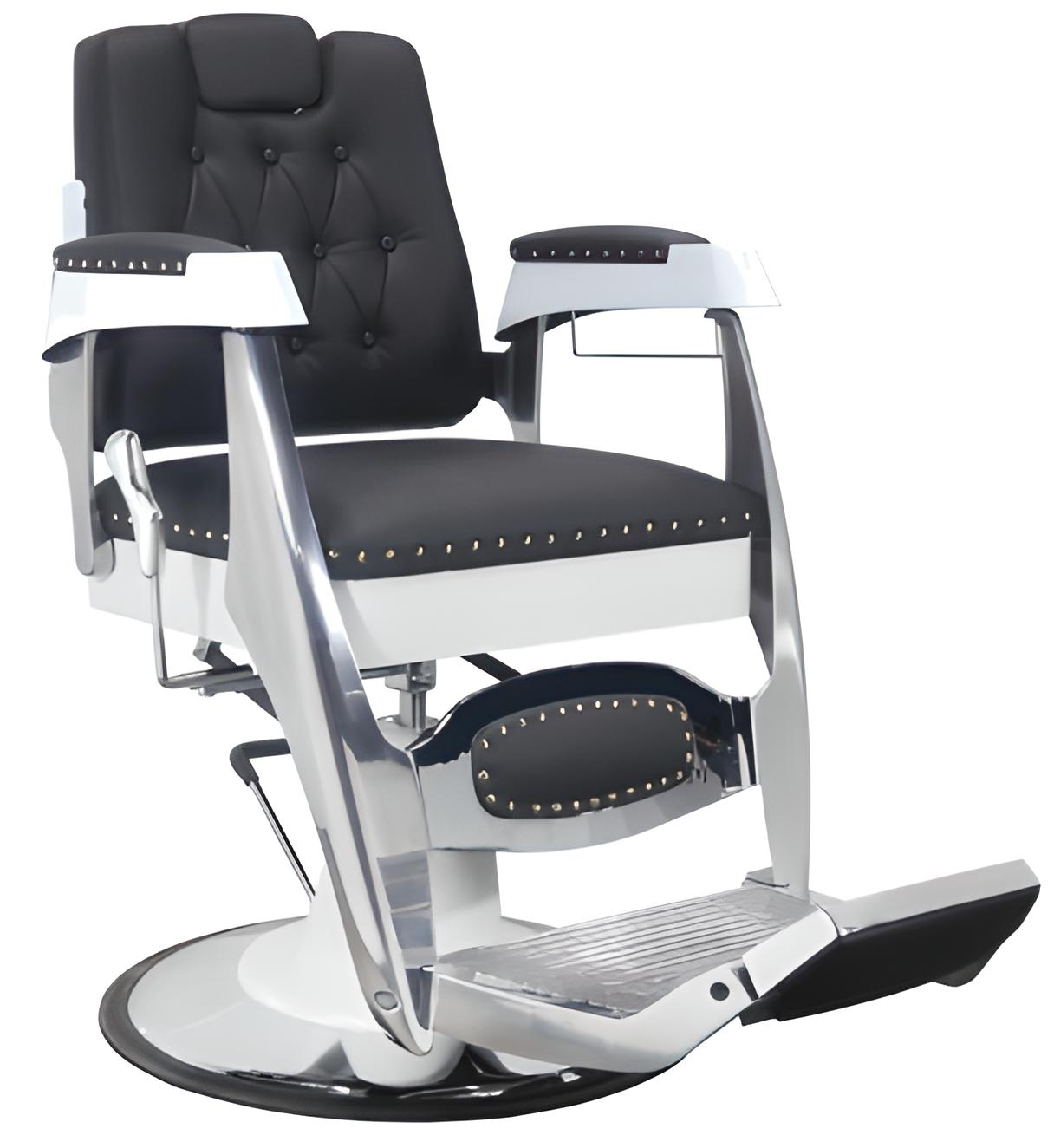 Fotel fryzjerski barberski hydrauliczny do salonu fryzjerskiego barber shop Barberking w 24H