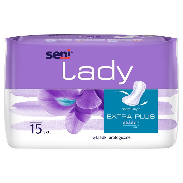 Seni Wkładki urologiczne dla kobiet Lady Extra Plus 15x33cm 15 szt. |   SE-095-EP15-2PL