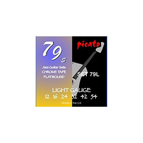 Picato 97915 chromowana taśma płaska 11-50 bardzo jasnych strun, zestaw 6 sztuk