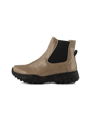 Woden Damskie botki Elena Patent, Coffee Cream, 42, coffee cream, 42 EU