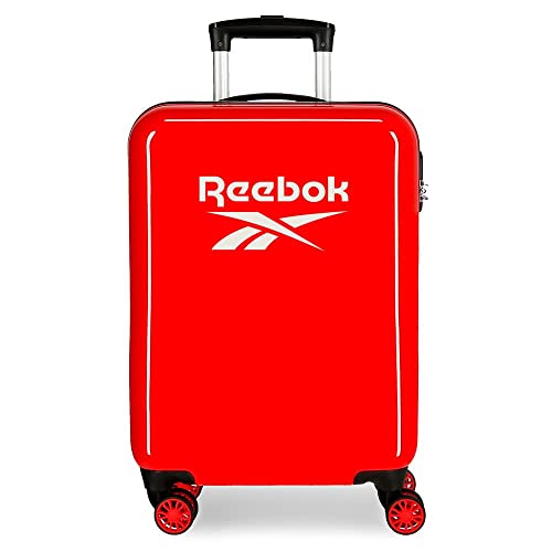 Reebok Maveryck Walizka kabiny Czerwony 38 x 55 x 20 cm, sztywne ABS, Zapięcie szyfrowy z boku, 34 l, 2,86 kg, 4 podwójne koła, Bagaż ręczny, Czerwony, Maleta, Walizka kabinowa