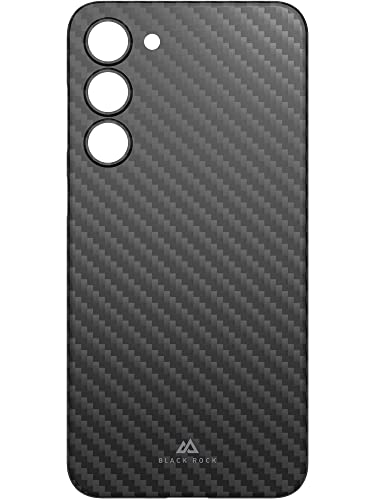 Black Rock - Cienkie etui z włókna węglowego pasuje do Samsung Galaxy S23 Plus 5G I etui na telefon komórkowy, ultra cienkie, Fiber Cover (Flex Carbon Black)