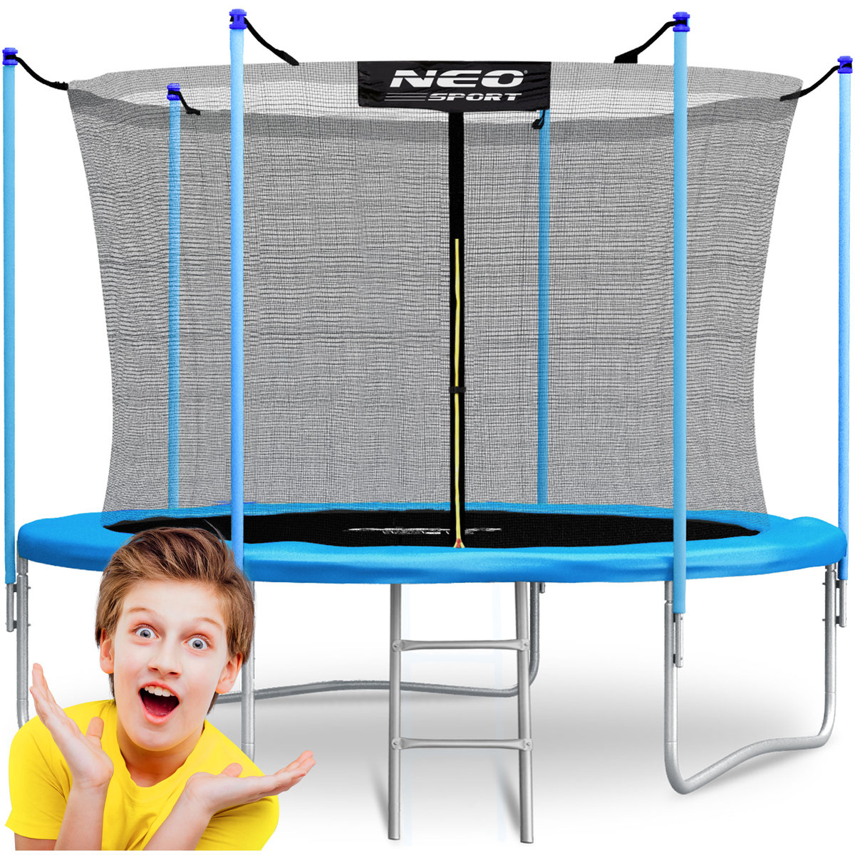 Фото - Батут Neo-Sport Trampolina ogrodowa 6ft/183cm z siatką wewnętrzną i drabinką 